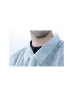 Blouse pression poche col