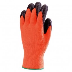 Gants de manutention anti-froid haute visibilité jaune T.10