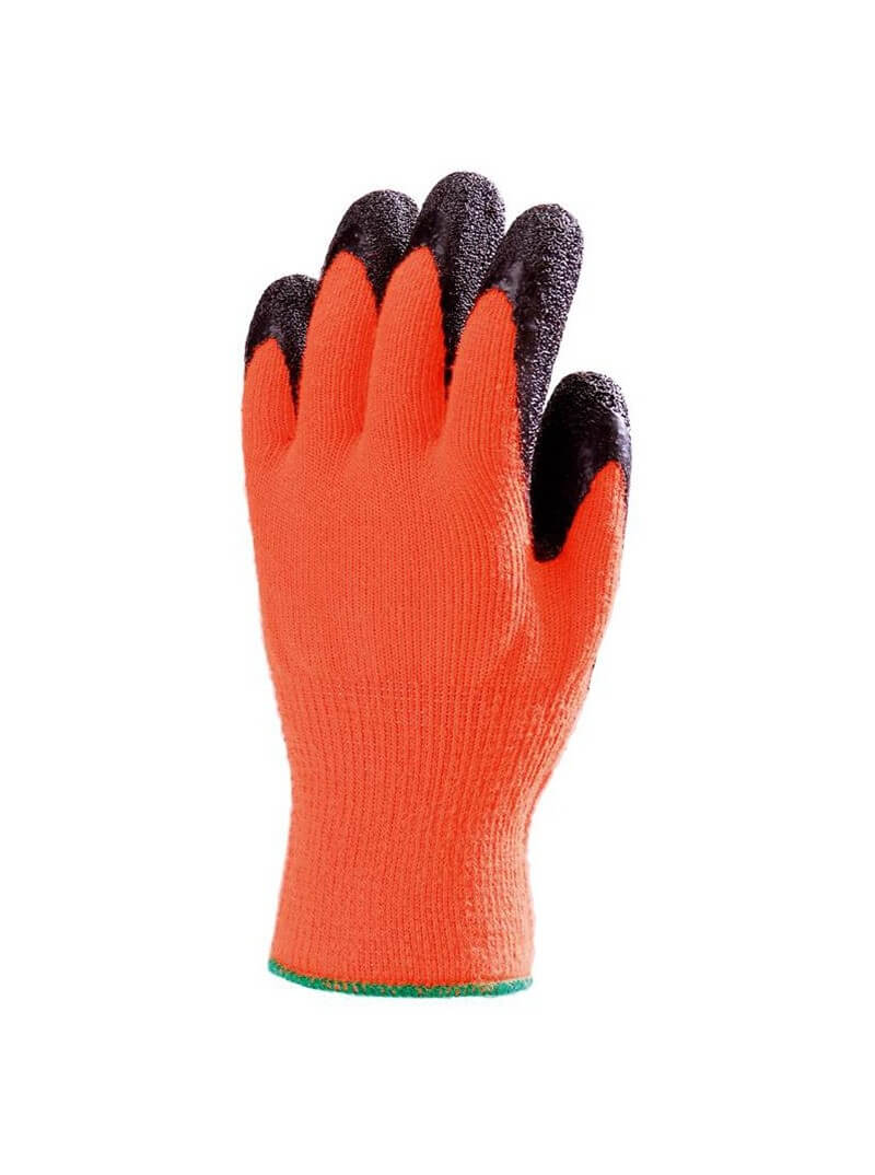 Gants de manutention anti-froid haute visibilité jaune T.10