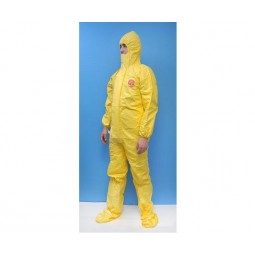 Combinaison Tychem C Standard jaune T L avec chaussettes