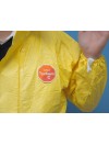 Combinaison Tychem C Standard jaune T L avec chaussettes 