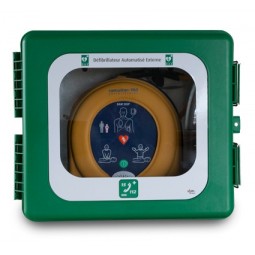 Armoire pour défibrillateur PAD avec chauffage et alarme