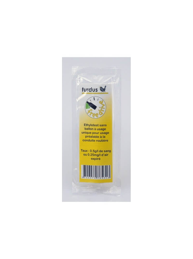 Ethylotest à usage unique sans ballon 0.5g