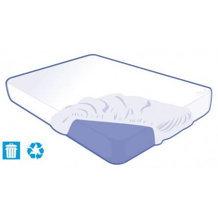 Alèse jetable housse pour matelas 2 personnes 140x200x15cm Alèse jetable housse pour matelas 2 personnes 140x200x15cm