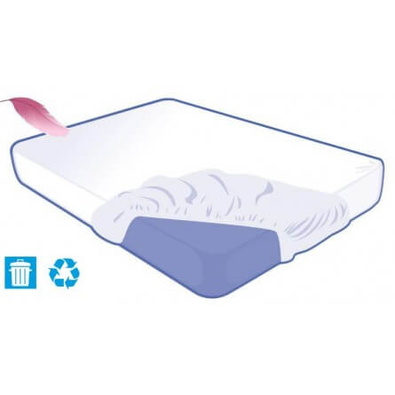 Alèse jetable housse 160x200x20cm SOFT TOUCH pour lit 2 places Alèse jetable housse 160x200x20cm SOFT TOUCH pour lit 2 places