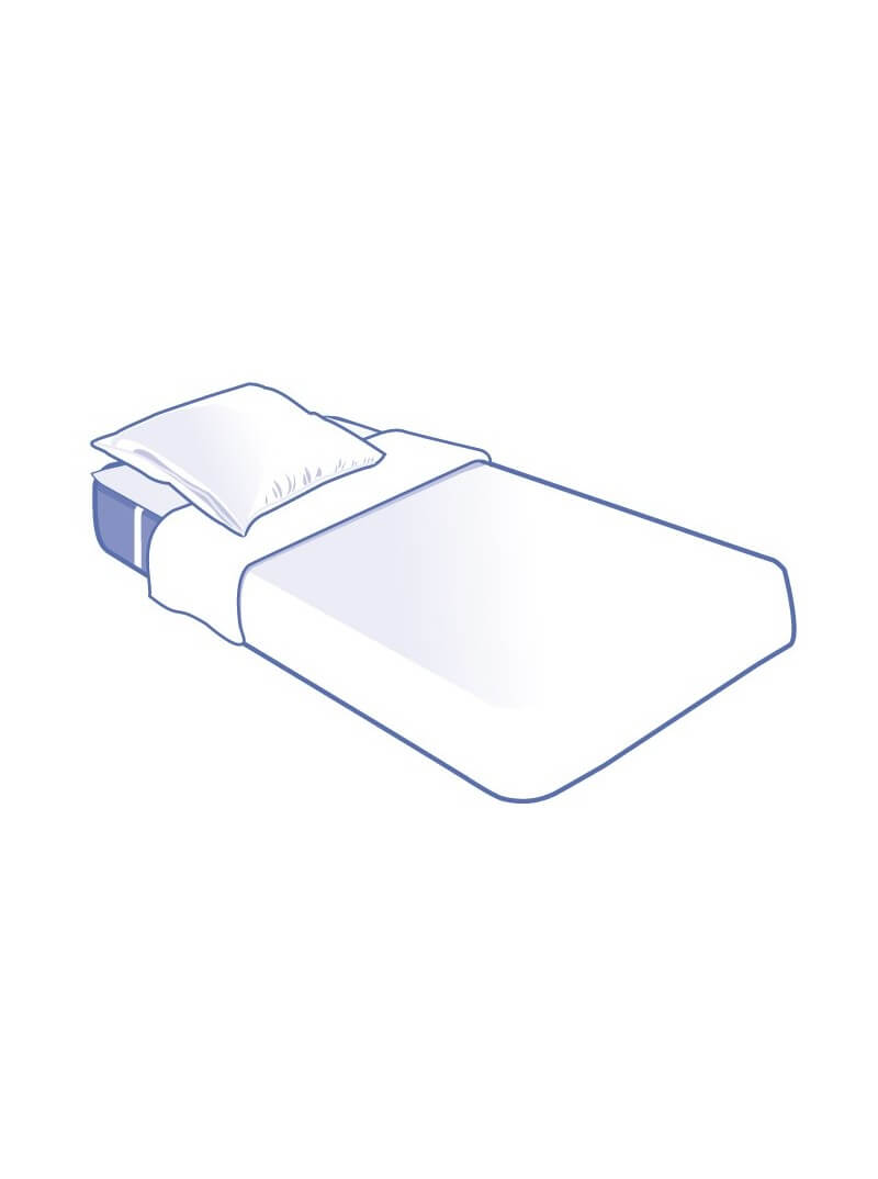 Kit Alèse Plateau - 1 Taie - 1 Drap plat Jetables CONFORT - 90x190cm