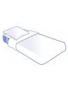 Kit literie jetable complet plateau pour lit 1 place 90x190cm