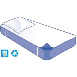 Kit Literie Alèse Plateau et Taie Jetable CONFORT - 90x190cm