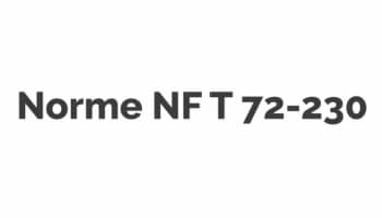 Norme NF T 72-230
